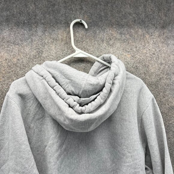 Champion Reverse Weave Hoodie Mens Small Gray Embroidered Logo Sweatshirt - Picture 9 of 10